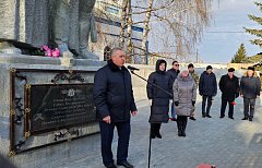 В Новобурасском районе состоялось торжественное мероприятие, посвящённое зажжению Вечного огня