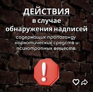 Алгоритм действий граждан при обнаружении надписей
