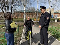 Госавтоинспекторы провели рейд «Юный велосипедист» 