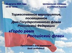 Гордо реет Российский флаг