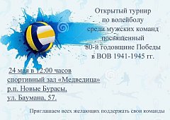 Приглашаем на турнир по волейболу