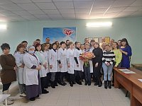 Коллектив Новобурасской РБ проводил на заслуженный отдых главного врача Елесину Марину Борисовну