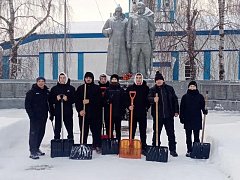 На территории Новобурасского района продолжается "Снежный десант"