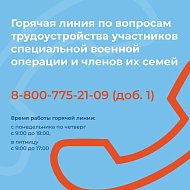 Во всех кадровых центрах «Работа России» работают отдельные окна для приема участников специальной военной операции
