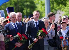 6 мая в Саратове в Парке Победы на Соколовой горе прошла очередная церемония занесения на мемориал имен погибших участников специальной военной операции