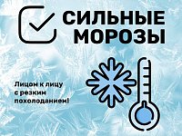 На улице стоят сильные морозы