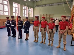 Приняла участие в областном военно-спортивном многоборье среди юнармейских отрядов 