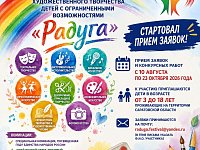 Прием заявок на ХХ Областной фестиваль художественного творчества детей с ограниченными возможностями «Радуга»! 