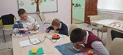 На занятиях в творческом  модуле "Огонёк"