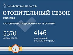 К отоплению в Саратовской области подключены уже более 5 тысяч жилых домов.   Подробности – в карточках. 