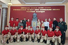 Встреча учащихся Новобурасского района с Героем России