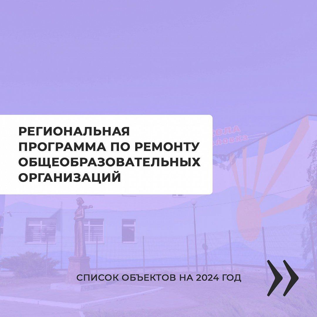 Определены 102 школы, которые будут отремонтированы в 2024 году по  региональной программе — «Наше время», новости Наше время