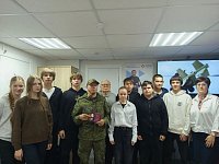 Встреча школьников  с участником СВО