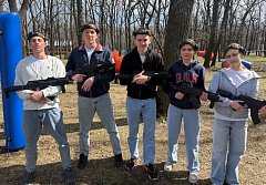 Новобурасские школьники приняли участие в областных соревнованиях по стрельбе из пневматической винтовки «Снайпер»