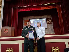 Встреча учащихся Новобурасского района с Героем России